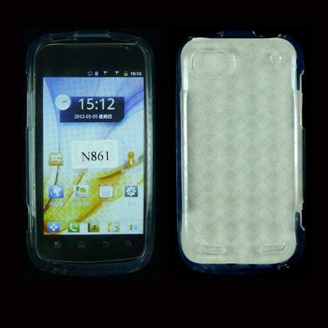 TPU Gel Case for ZTE Warp Sequent / N861 (Clear)